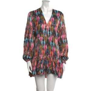 ROTATE Birger Christensen Tent Dress- printed minidress